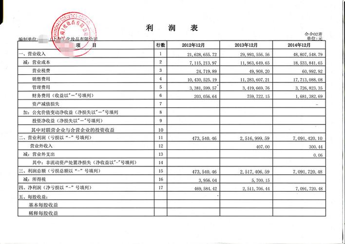 财务报表