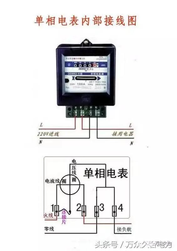 220v电表怎么接线图解