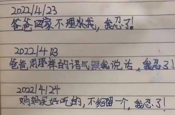 女儿自制记仇本父母双双上榜