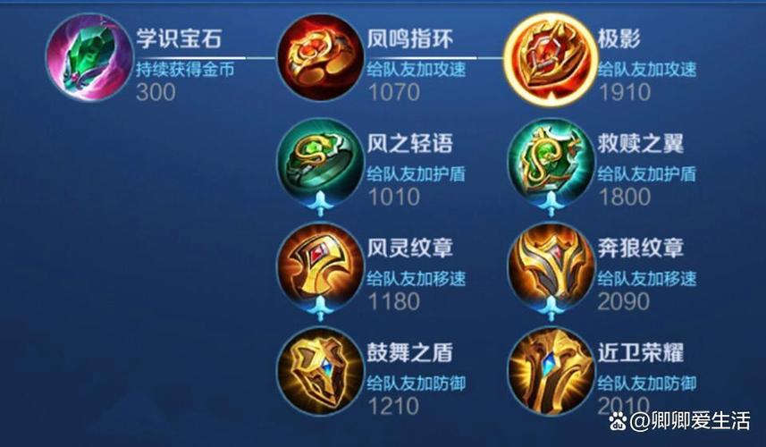 王者荣耀辅助装 王者荣耀辅助装