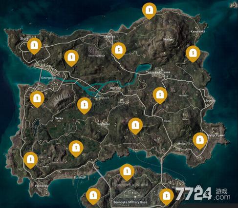 海岛地图密室分布图片
