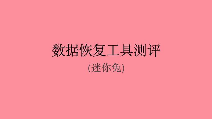 迷你兔数据恢复软件下载