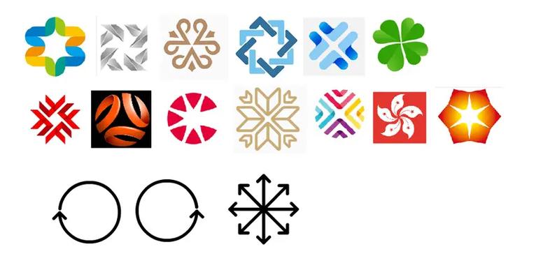 重复构成的logo 重复构成的logo