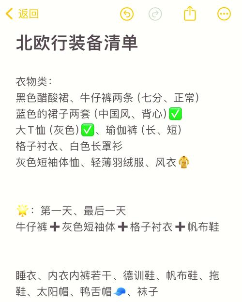 女人去北欧必带的东西