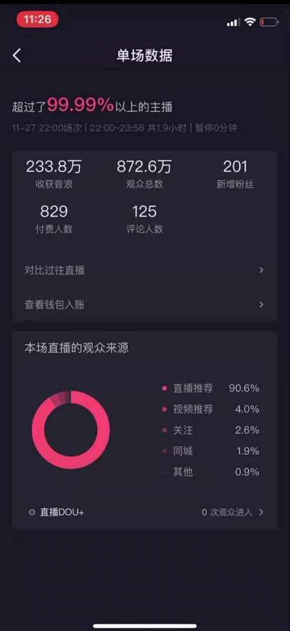 抖音直播收益显示0