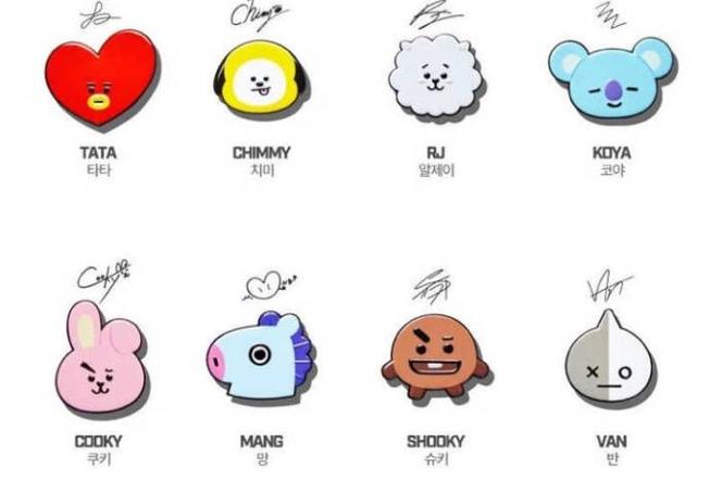bt21对应的成员