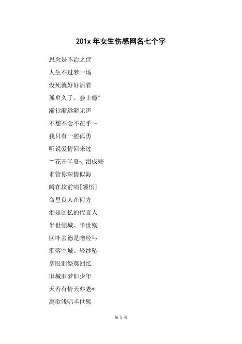“极品伤感忧郁七字ID”截图3