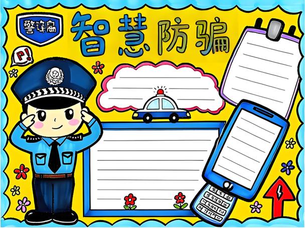防骗手抄报100幅图片