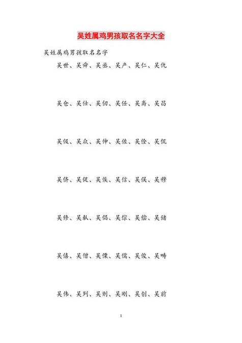 热点名字大全
