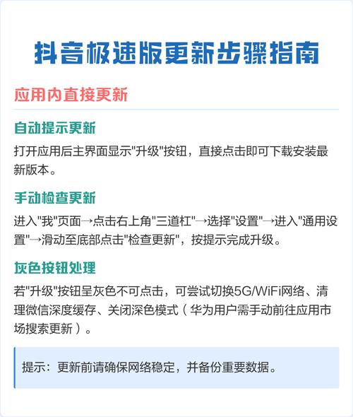 苹果手机抖音极速版怎么更新