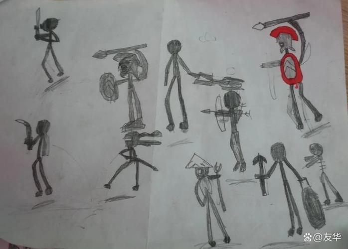 火柴人巨人简笔画 火柴人巨人简笔画