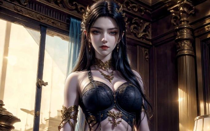 美杜莎蕾丝比基尼套装截图3
