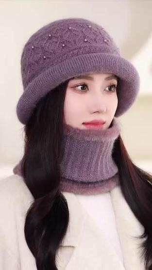 女士冬季帽子毛线编织视频