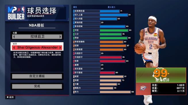 nba2k16自建球员最强建模截图2