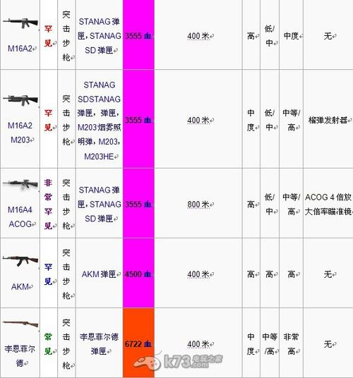 dayz武器介绍
