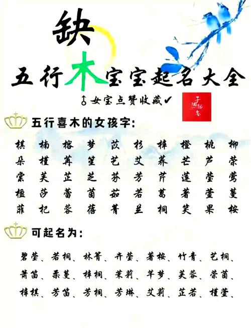 五行属木最吉利字大全