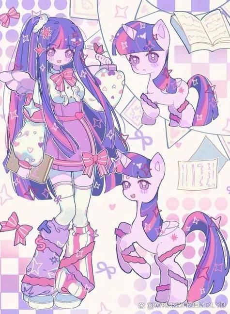小马宝莉紫悦头像拟人