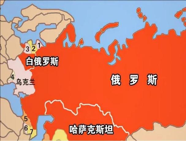 俄罗斯白俄罗斯地图
