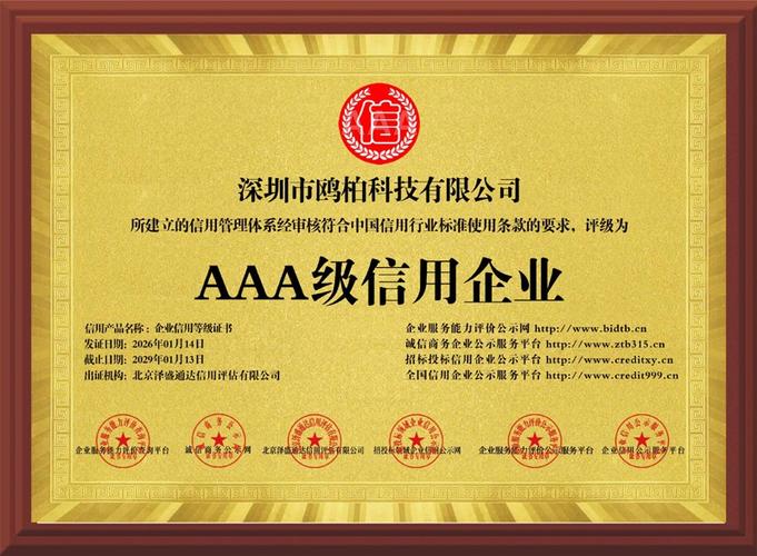 诚信等级怎么划分的