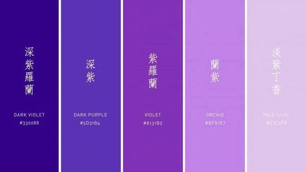 紫色大全色卡图片