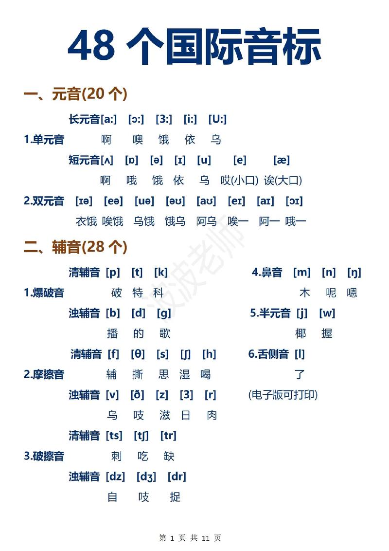 免费学英语音标视频