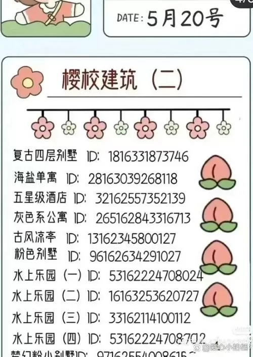 樱花校园4人宿舍日常ID