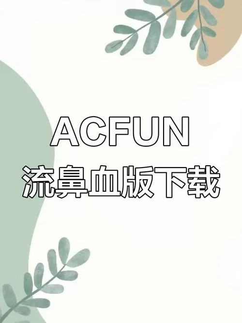 acfun流鼻血轻量版下载