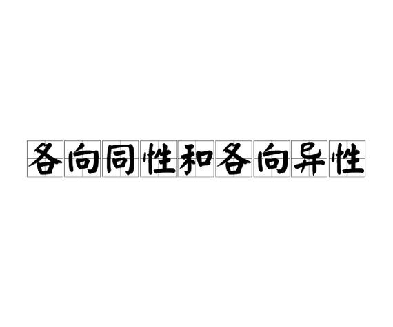 各向同性与各向异性区别